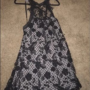 Free people black lace dress